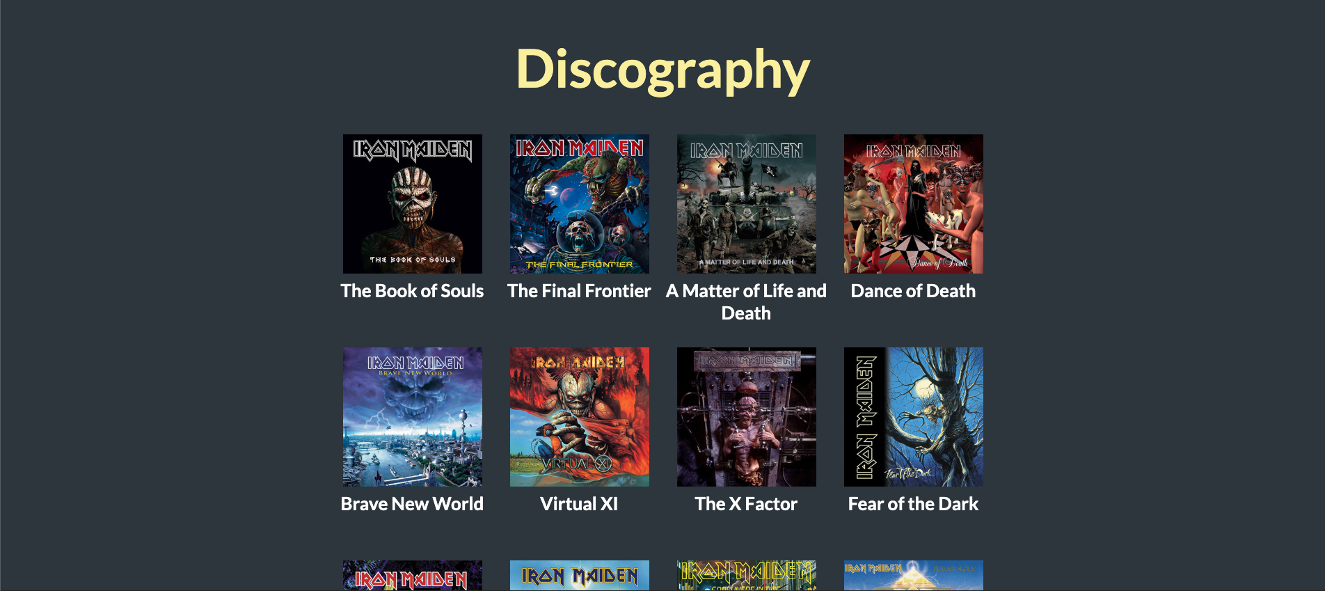 React Discography